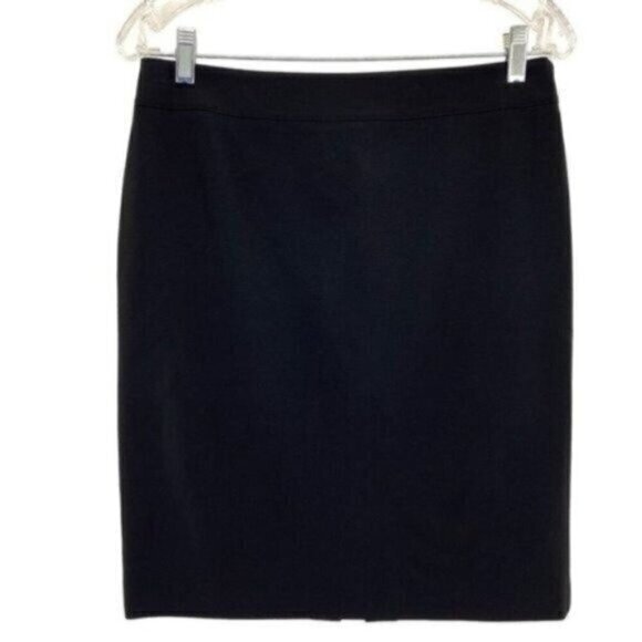 Elie Tahari Dresses & Skirts - Elie Tahari Womens Pencil Skirt Black Zip Closure Back Slit Careerwear